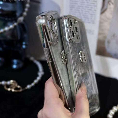 כיסוי דמוי פנינה אלגנטי וזוהר המיועד לאייפון - Balenciaga