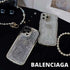 כיסוי דמוי פנינה אלגנטי וזוהר המיועד לאייפון - Balenciaga