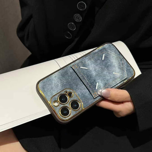 כיסוי פשוט ואיכותי עם ארנק מעוצב לאייפון - Leather Style