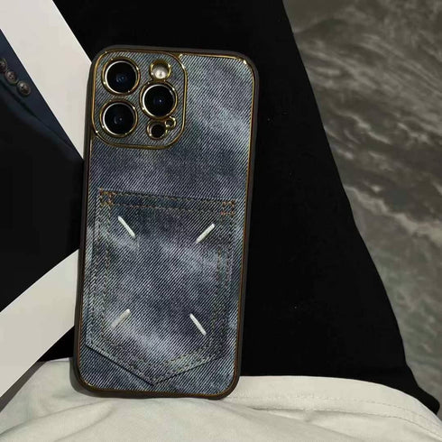 כיסוי פשוט ואיכותי עם ארנק מעוצב לאייפון - Leather Style