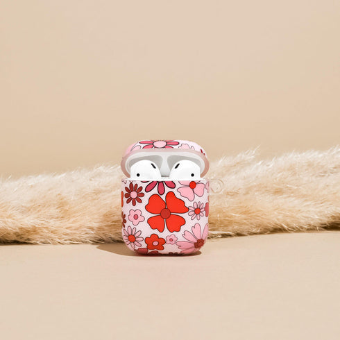 סט תואם מעוצב לאייפון ולאיירפודס - FLOWERS