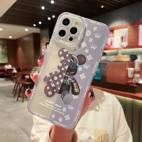 כיסוי איכותי אופנתי ויוקרתי מעוצב לאייפון - Bear Brick