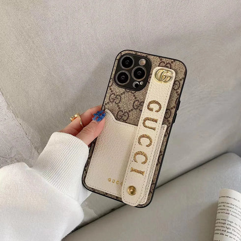 כיסוי ארנק&רצועה איכותי ויוקרתי מעוצב לאייפון - Gucci