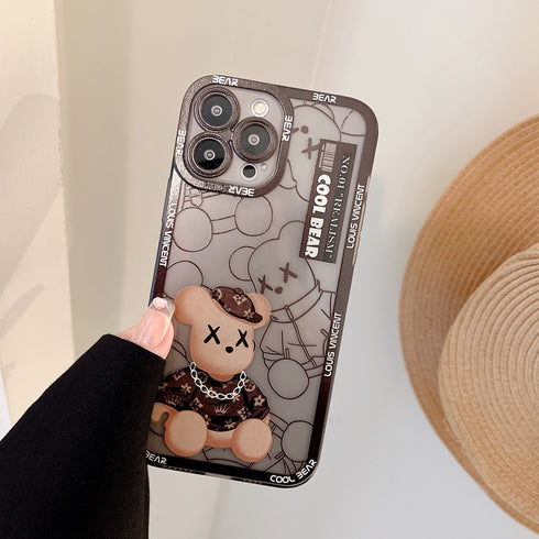 כיסוי איכותי אופנתי ויוקרתי מעוצב לאייפון - Bear Brick