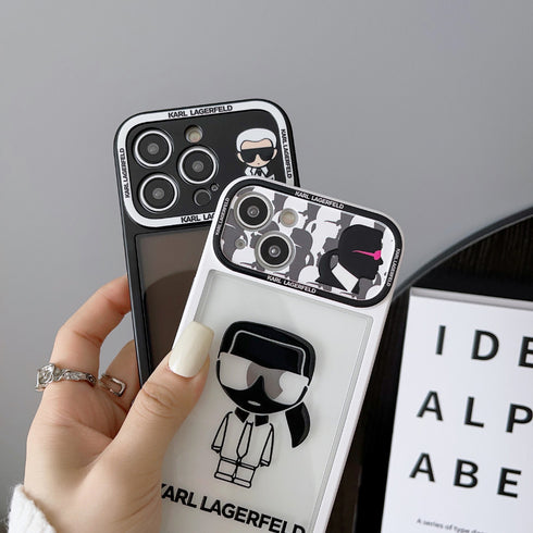 כיסוי יוקרתי איכותי ואופנתי מעוצב לאייפון - Karl Lagerfeld