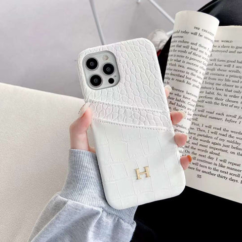 כיסוי עור יוקרתי אופנתי ואיכותי מעוצב לאייפון - Hermes