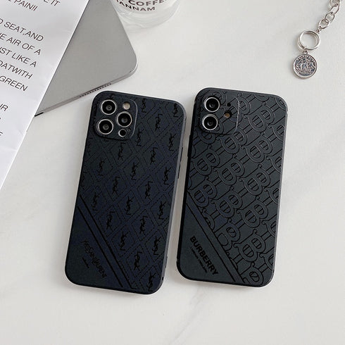 כיסוי יוקרתי איכותי ואופנתי מעוצב לאייפון - YSL Burberry