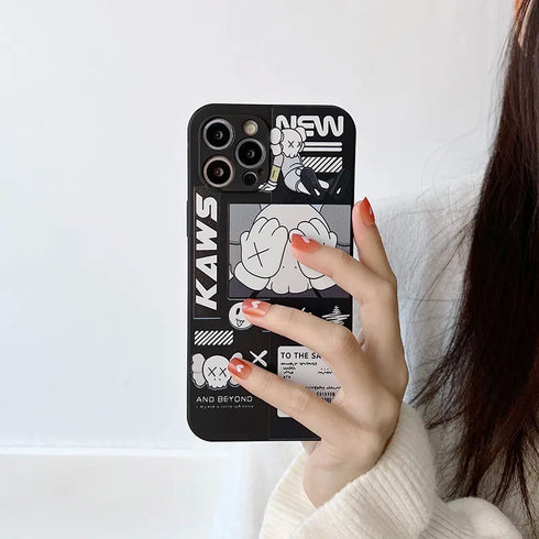 כיסוי אופנתי ומגניב מעוצב לאייפון - Kaws