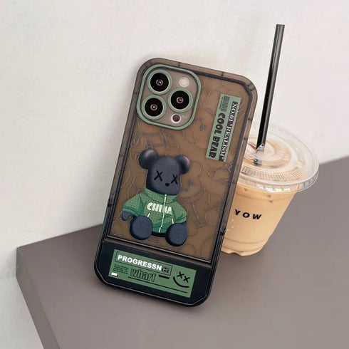 כיסוי אופנתי ויוקרתי מעוצב לאייפון - Bear Brick