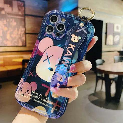 כיסוי רצועה אופנתי וייחודי מעוצב לאייפון - Kaws