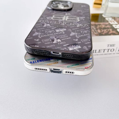 כיסוי איכותי אופנתי ויוקרתי מעוצב לאייפון - Balenciaga