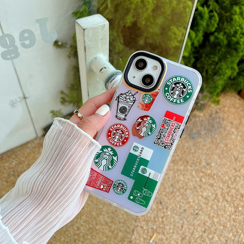 כיסוי אופנתי איכותי ומגניב מעוצב לאייפון - Starbucks