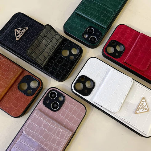 כיסוי ארנק אופנתי יוקרתי איכותי מעוצב לאייפון - PARADA