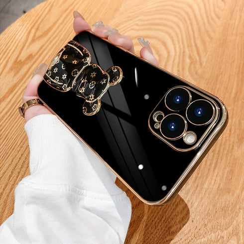 כיסוי איכותי אופנתי ויוקרתי מעוצב לאייפון - Bear Brick