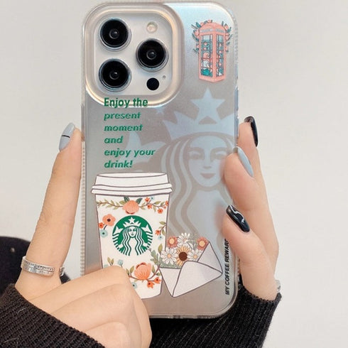 כיסוי אופנתי איכותי ומגניב מעוצב לאייפון - Starbucks