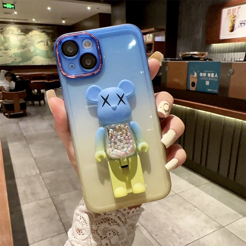 כיסוי איכותי אופנתי ויוקרתי מעוצב לאייפון - Bear Brick