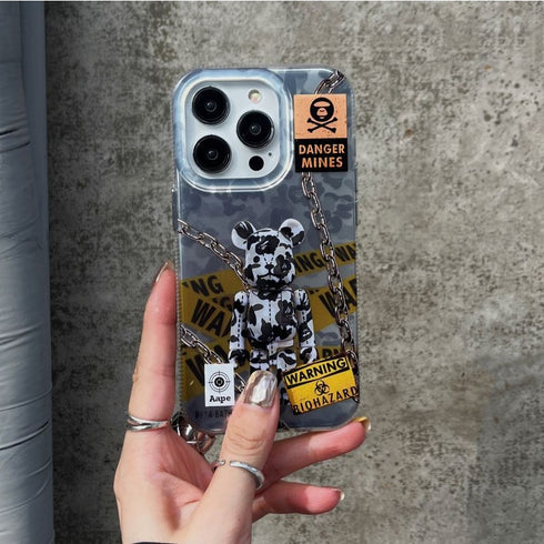 כיסוי אופנתי ויוקרתי מעוצב לאייפון - Bear Brick