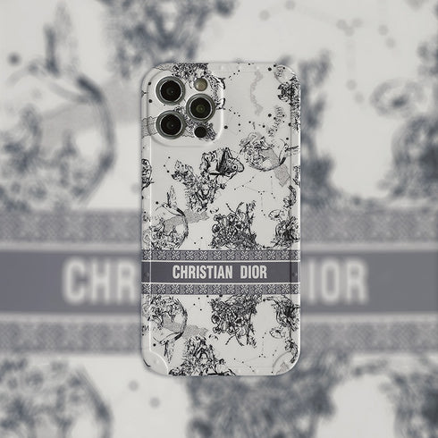 כיסוי יוקרתי אופנתי וקלאסי מעוצב לאייפון - Christian Dior