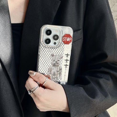 כיסוי אופנתי ויוקרתי מעוצב לאייפון - Bear Brick