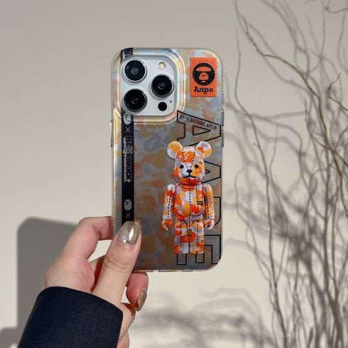 כיסוי אופנתי ויוקרתי מעוצב לאייפון - Bear Brick