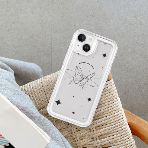 כיסוי חמוד וייחודי מעוצב לאייפון - Butterfly