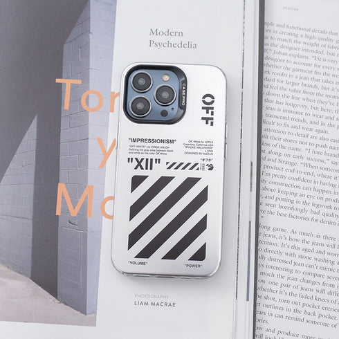 כיסוי אופנתי מיוחד ומגניב מעוצב לאייפון - Off White