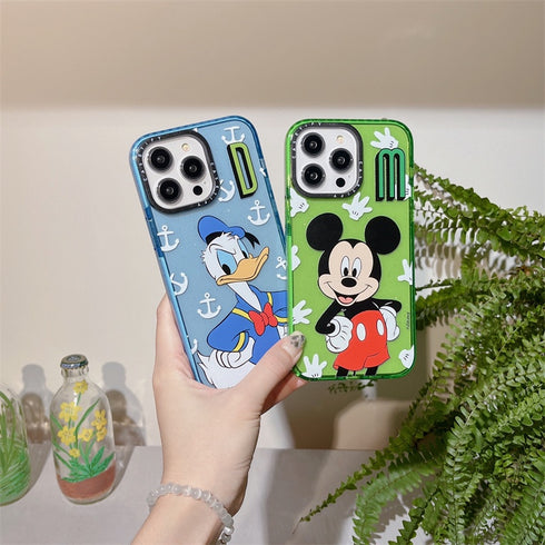 כיסוי אופנתי ייחודי וחמוד מעוצב לאייפון - Mickey and Donald Duck