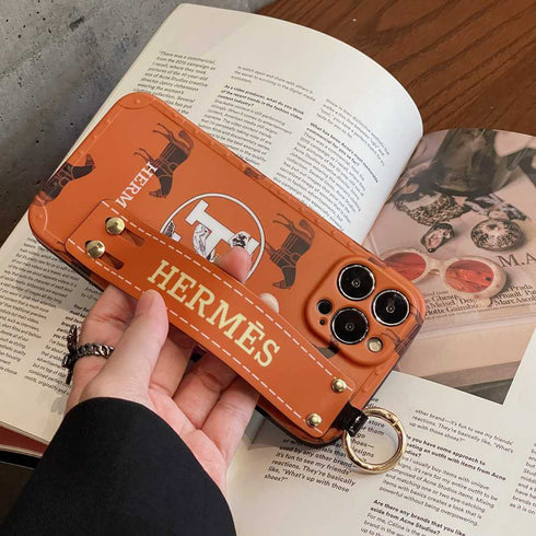 כיסוי רצועת עור יוקרתי אופנתי ומעוצב לאייפון - Hermes