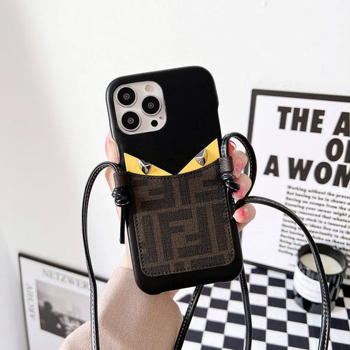 כיסוי אופנתי איכותי ויוקרתי מעוצב למגוון סוגי האייפון - Fendi