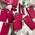 כיסוי סיליקון איכותי לאייפון (אדום ורדים) - iPhone Apple Case Magsafe