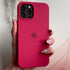 כיסוי סיליקון איכותי לאייפון (אדום ורדים) - iPhone Apple Case Magsafe