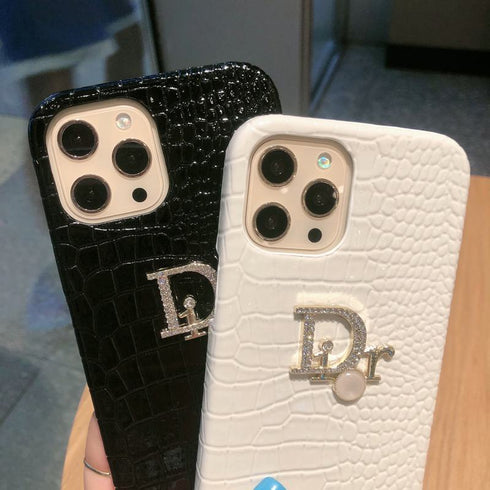 כיסוי איכותי אופנתי וייחודי מעור מעוצב לאייפון - Christian Dior